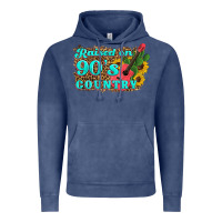 Vintage Denim raised 90's country guitar cactus sunflower's Vintage Hoodie - Artiststas