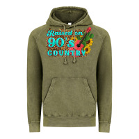 Vintage Olive raised 90's country guitar cactus sunflower's Vintage Hoodie - Artiststas