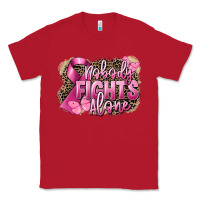 Red Nobody fights alone Cancer Classic Tee - FaDigitalArtStudio