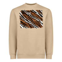 Mushroom Tiger zebra background Heavyweight Sweatshirt - RanaPortraitStore