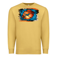Antique Gold Basketball Lips Premium Sweatshirt - Jasminsmagicworld