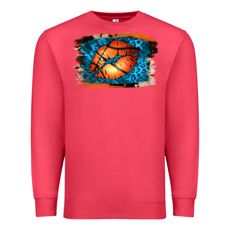 Basketball Lips Premium Sweatshirt by Jasminsmagicworld | Teevron