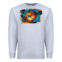 Heather Grey Basketball Lips Premium Sweatshirt - Jasminsmagicworld