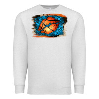 Oatmeal Heather Basketball Lips Premium Sweatshirt - Jasminsmagicworld
