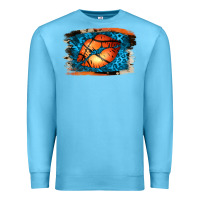 Ocean Blue Basketball Lips Premium Sweatshirt - Jasminsmagicworld