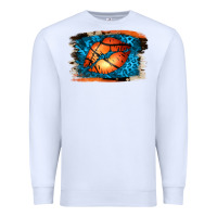 White Basketball Lips Premium Sweatshirt - Jasminsmagicworld