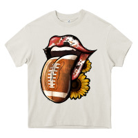 Cream Football Tongue Heavy Core Tee - Jasminsmagicworld