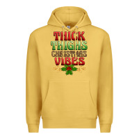 Antique Gold thick thighs christmas vibes Premium Hoodie - BarkalooDesign