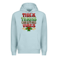 Blue Mist thick thighs christmas vibes Premium Hoodie - BarkalooDesign