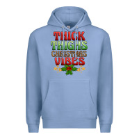Colony Blue thick thighs christmas vibes Premium Hoodie - BarkalooDesign
