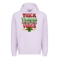 Lilac thick thighs christmas vibes Premium Hoodie - BarkalooDesign