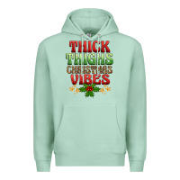 Seafoam thick thighs christmas vibes Premium Hoodie - BarkalooDesign