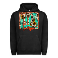Pigment Black Scorpio turquoise cowhide Urban Hoodie - RanaPortraitStore