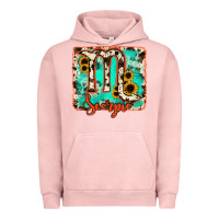 Pigment Salmon Scorpio turquoise cowhide Urban Hoodie - RanaPortraitStore