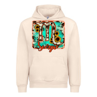 Sandshell Scorpio turquoise cowhide Urban Hoodie - RanaPortraitStore