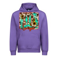 Tulip Scorpio turquoise cowhide Urban Hoodie - RanaPortraitStore
