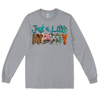Western Just A Little Moody Cow Long Sleeve Tee | Teevron