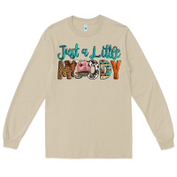 Mushroom Western Just A Little Moody Cow Long Sleeve Tee - LillyAllenDesigns