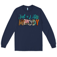 Navy Western Just A Little Moody Cow Long Sleeve Tee - LillyAllenDesigns