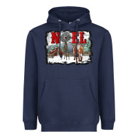 Navy noel with windmill and farm Heavyweight Hoodie - RanaPortraitStore
