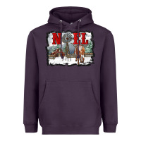 Plum noel with windmill and farm Heavyweight Hoodie - RanaPortraitStore