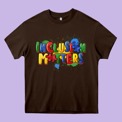 Inclusion Matters Heavy Core Tee Designed By Fadigitalartstudio