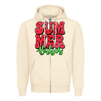 Sandshell summer vibes watermelon Zipper Hoodie - Jasminsmagicworld