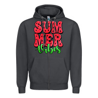 Smoke summer vibes watermelon Zipper Hoodie - Jasminsmagicworld