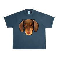 Midnight Navy Dachshund Urban Heavy Tee - Jasminsmagicworld