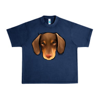 Navy Dachshund Urban Heavy Tee - Jasminsmagicworld