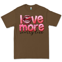 Cacao love more worry less Premium Tee - FaDigitalArtStudio