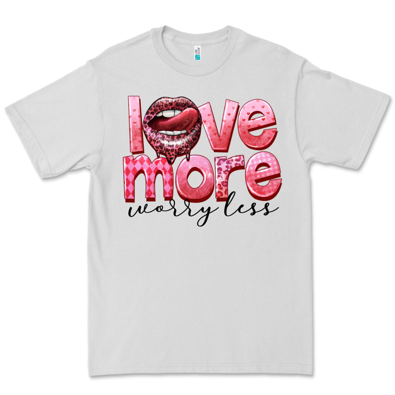 Love More Worry Less Premium Tee by FaDigitalArtStudio | Teevron