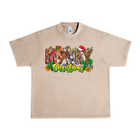 French Oak Merry Christmas Urban Heavy Tee - CowhideDigitalArt