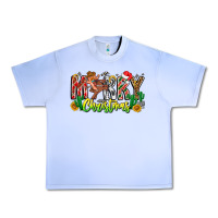 Grape Ice Merry Christmas Urban Heavy Tee - CowhideDigitalArt