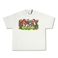 Pistachio Merry Christmas Urban Heavy Tee - CowhideDigitalArt