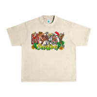 Sandshell Merry Christmas Urban Heavy Tee - CowhideDigitalArt