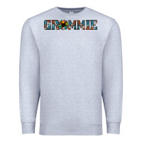 Heather Grey grammie cowhide sunflower 1 Premium Sweatshirt - Jasminsmagicworld