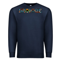 Navy grammie cowhide sunflower 1 Premium Sweatshirt - Jasminsmagicworld