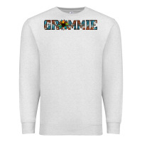 Oatmeal Heather grammie cowhide sunflower 1 Premium Sweatshirt - Jasminsmagicworld