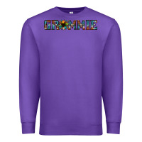 Purple grammie cowhide sunflower 1 Premium Sweatshirt - Jasminsmagicworld