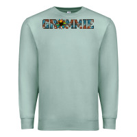 Seafoam grammie cowhide sunflower 1 Premium Sweatshirt - Jasminsmagicworld