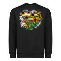 Black South Carolina State Map Heavyweight Sweatshirt - RanaPortraitStore