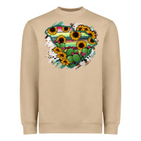 Mushroom South Carolina State Map Heavyweight Sweatshirt - RanaPortraitStore
