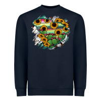 Navy South Carolina State Map Heavyweight Sweatshirt - RanaPortraitStore