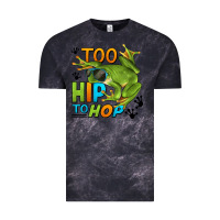 Cloud Black too hip to hop frog Vintage Tee - LillyAllenDesigns