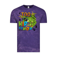 Cloud Purple too hip to hop frog Vintage Tee - LillyAllenDesigns