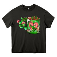 Asphalt Cactus Coffee cup Heavy Core Tee - FaDigitalArtStudio