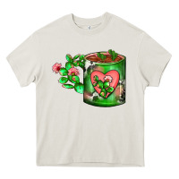 Cream Cactus Coffee cup Heavy Core Tee - FaDigitalArtStudio