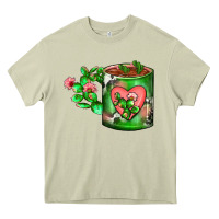 Mossy Cactus Coffee cup Heavy Core Tee - FaDigitalArtStudio