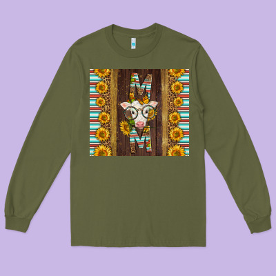 Western Baby Calf Mom Long Sleeve Tee Designed By Lillyallendesigns